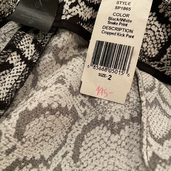 Smythe Cropped Kick Pant NWT SZ 2 - Picture 6 of 6